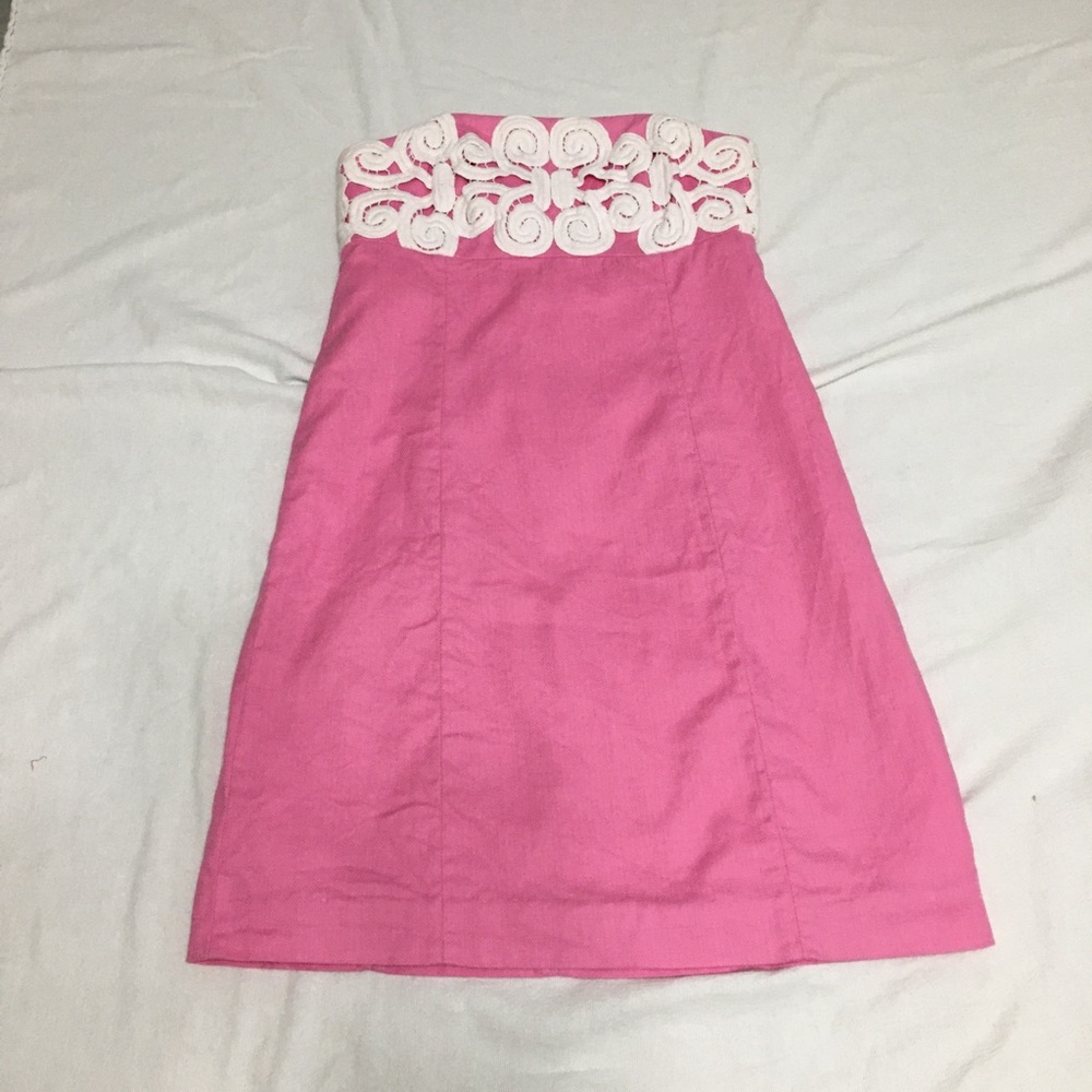 Lilly Pulitzer Strapless Dress Perfect Condition